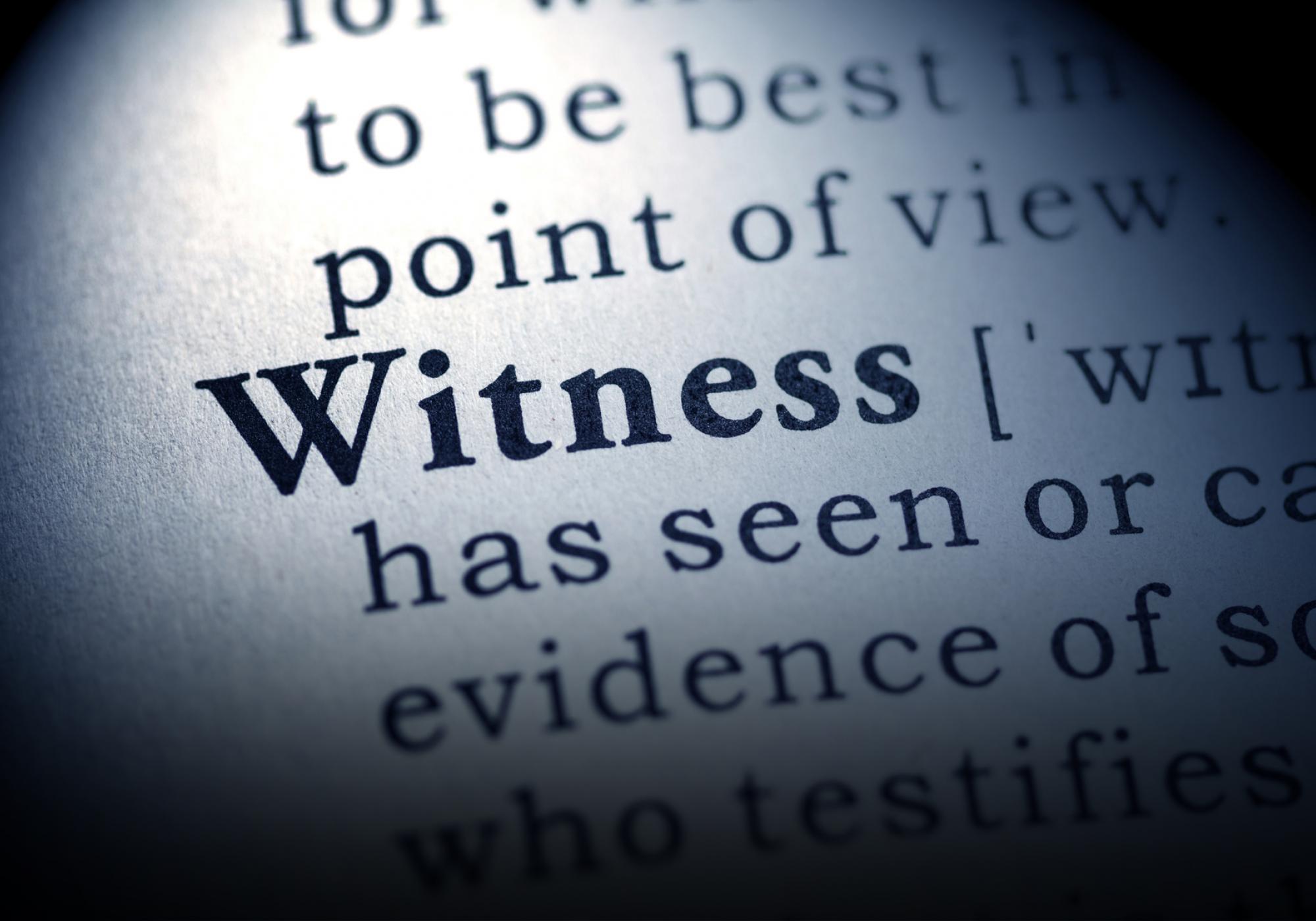 Witness definition